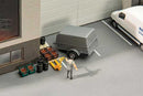 Faller HO 180864 Small Car Covered Trailer, Gray