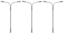 PREORDER Faller HO 180120 LED Streetlight Double-Arm Curved Mast, Cool White (3) | 31.44