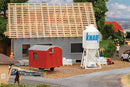 Faller HO 180389 Plaster Silo and Construction Trailer Kit