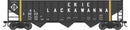 PREORDER Bowser HO 43473 70-Ton 14-Panel 3-Bay Hopper, Erie Lackawanna