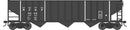PREORDER Bowser HO 43484 70-Ton 14-Panel 3-Bay Hopper, Richmond, Fredericksburg & Potomac