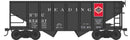 PREORDER Bowser HO 43576 55-Ton Fishbelly Hopper, Reading Anthracite