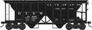 PREORDER Bowser HO 43597 70-Ton 2-Bay Covered Hopper with Open Sides, Delaware, Lackawanna & Western
