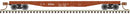 Atlas 50005564 50' Steel Flatcar with Stakes - Ready to Run -- Lehigh Valley 10034 (Boxcar Red, white), N Scale