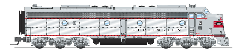 BLI 3618 EMD E9 A-unit, CB&Q