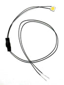 Evan Designs UM0 Mega Chip LED High Brightness SMD Style with 8" 20.3cm Wire Leads, Warm White 3/16 x 3/16 x 1/16" 5 x 5 x 2mm 7-19V AC or DC (5)