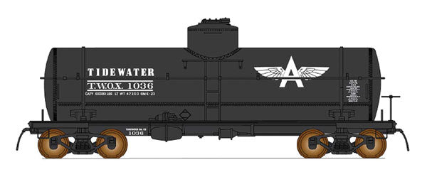 Intermountain Railway Company 85-46221 ACF Type 27 Riveted 10,000 Gallon Tank Car-Tidewater Associated Oil( Random car