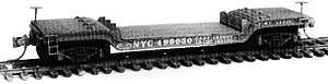 GHQ 50-006 90-Ton Depressed-Center Flat Car pkg(2) -- Undecorated Kit (Less Trucks & Couplers), N Scale