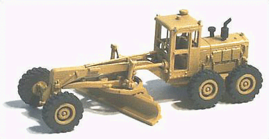 GHQ 53-005 Construction Equipment (Unpainted Metal Kit) -- 120 Road Grader/Scraper, N Scale