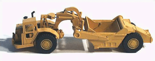 GHQ 53-010 Construction Equipment (Unpainted Metal Kit) -- Scraper/Earthmover, N Scale
