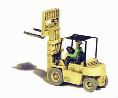GHQ 53-016 Forklift - Kit -- 1980s-Era, N Scale