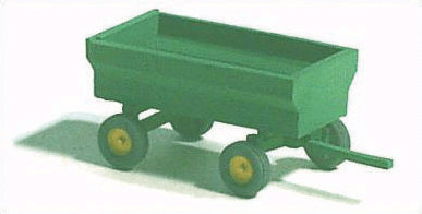 GHQ 54-006 Farm Machinery (Unpainted Metal Kit) -- 1950s Forage Wagon, N Scale