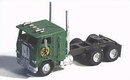 GHQ 52-005 American Trucks - (Unpainted Metal Kit) -- 1975 Cabover Semi Tractor, N Scale