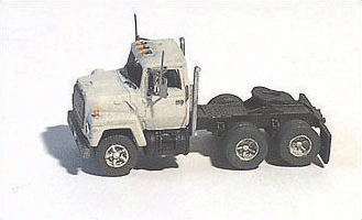 GHQ 52-010 American Trucks - (Unpainted Metal Kit) -- 9000 Semi Tractor, N Scale