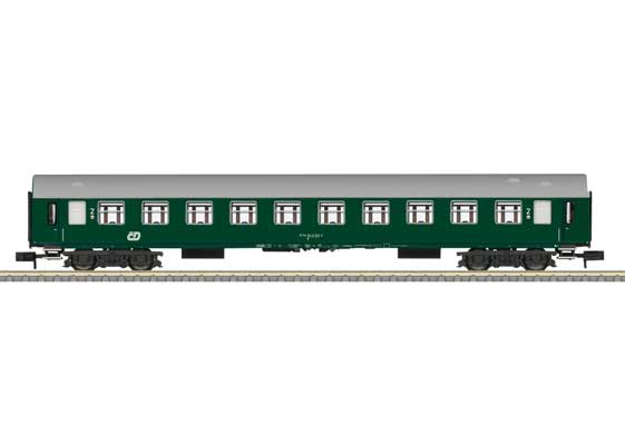 PREORDER Minitrix N T18451 Type Y/B 2nd Class Coach, Czech Railroad