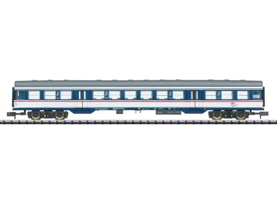 PREORDER Minitrix N T18489 Type Bnrz 450.3 2nd Class Coach, Train Rental, Inc. TRI