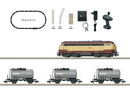 PREORDER Minitrix N T11160 Freight Train Digital Starter Set Era VI DB AG Class 217 Diesel, 3 Tank Cars, Track Oval, Power Pack & Control (DCC Equipped)