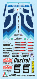 Italeri 3655 FORD ESCORT RS1800 Mk.II 1:24