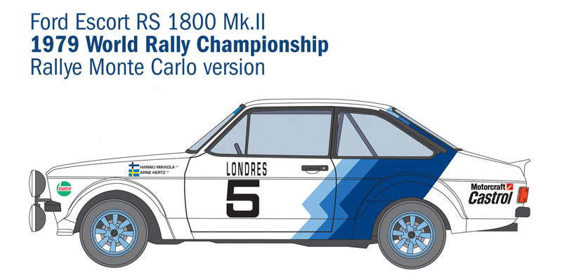Italeri 3655 - SCALE 1 : 24 FORD ESCORT RS1800 Mk.II