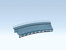 Faller HO 120475 Bridge Track Bed for Marklin C-Track, Curved, 14-13/32" 36cm Radius (Use with