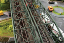 Faller HO 120507 Double-Track Steel Arch Bridge with Abutments Kit, 26-1/16 x 6-7/16 x 6" 66.2 x 16.4 x 15.2cm