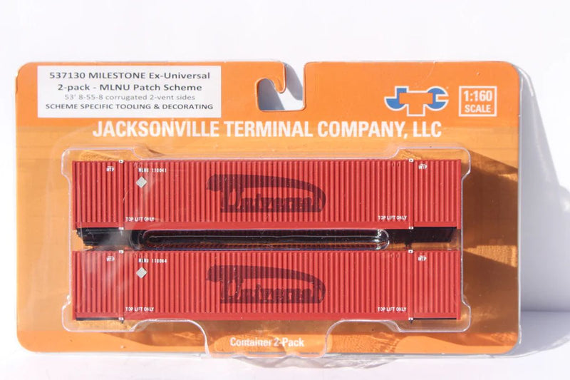 Jacksonville Terminal Company N 537130 53' High Cube Containers with Magnetic System, Milestone (2)