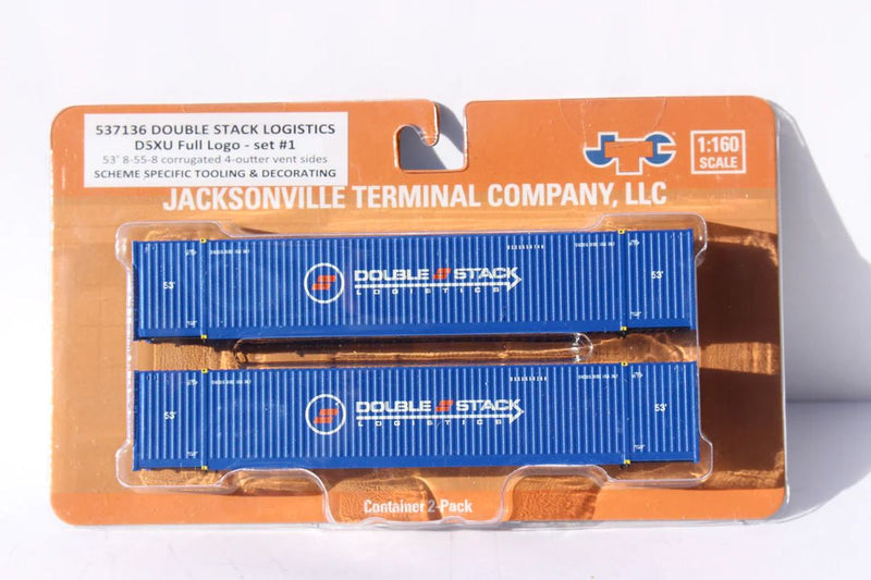 Jacksonville Terminal Company N 537136 53' High Cube Containers with Magnetic System, Double Stack Logistics (2)