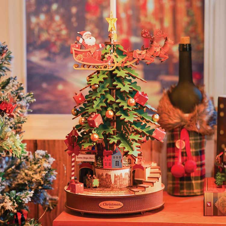 Robotime AMS01 Christmas Melody Tree Music Dreamer Kit, 3D Puzzle