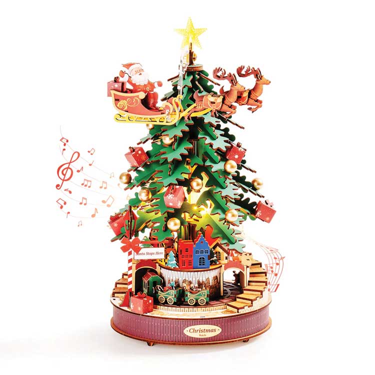 Robotime AMS01 Christmas Melody Tree Music Dreamer Kit, 3D Puzzle