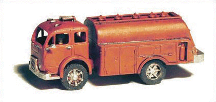 GHQ 56-011 American Truck - (Unpainted Metal Kit) -- 1950s Fuel Delivery Tank Truck, N Scale