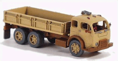 GHQ 56-007 American Truck - (Unpainted Metal Kit) -- 1950 6 x 2 2/Low-Sided Box, N Scale