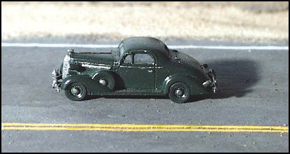 GHQ 57-003 American Automobile - Buick (Unpainted Metal Kit) -- Coupe 1936, N Scale
