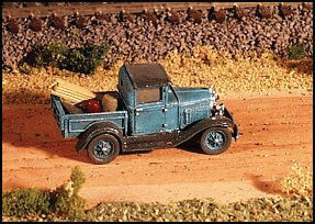 GHQ 57-006 American Truck - (Unpainted Metal Kit) -- 1930's Pickup Truck, N Scale