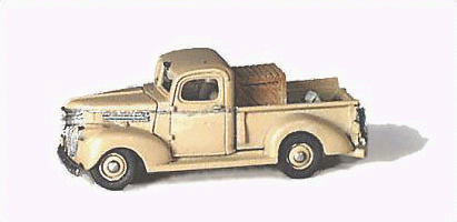 GHQ 57-007 American Truck - (Unpainted Metal Kit) -- 1941 Pickup, N Scale