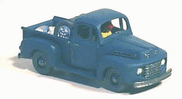 GHQ 57-008 American Truck - (Unpainted Metal Kit) -- 1950's Pickup Truck, N Scale