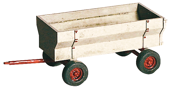 GHQ 60-008 Farm Machinery (Unpainted Metal Kit) -- Bin Wagon, HO