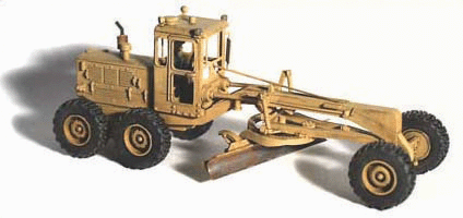 GHQ 61-008 Construction Equipment (Unpainted Metal Kit) -- 120 Road Grader w/Operator Figure, HO