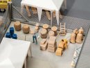 Faller HO 180871 Freight Loads Kit, Crates, Sacks, Barrels