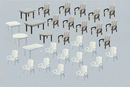 Faller HO 180439 6 Tables & 24 Patio Chairs