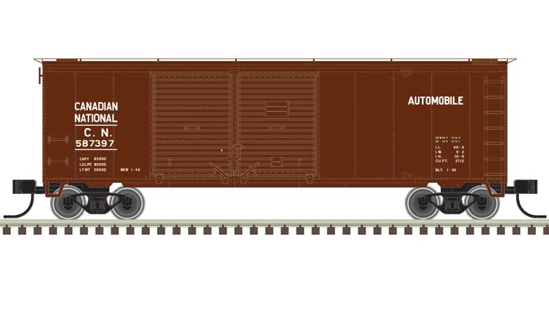 Atlas N 50006192 40' Double-Door Boxcar, Canadian National