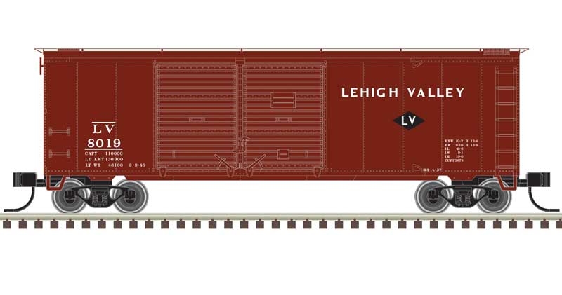 Atlas N 50006199 40' Double-Door Boxcar, Lehigh Valley