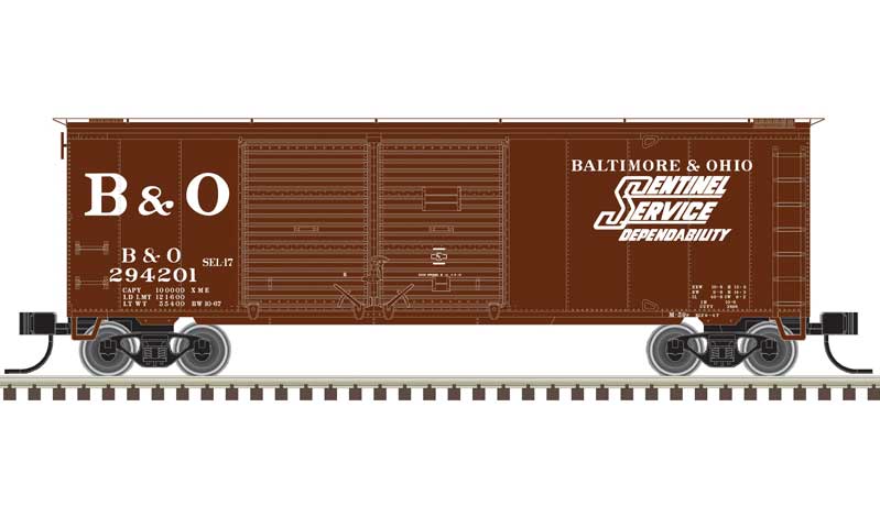 Atlas N 50006190 40' Double-Door Boxcar, Baltimore & Ohio