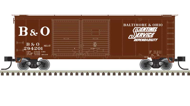 Atlas N 50006189 40' Double-Door Boxcar, Baltimore & Ohio