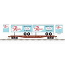 Atlas N 50006514 50' Piggyback Flatcar with Two 24' Trailers, Great Northern