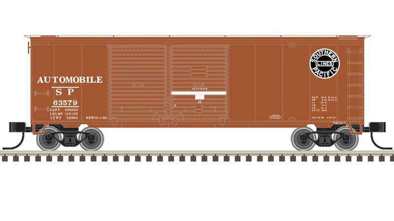 Atlas N 50006201 40' Double-Door Boxcar, Southern Pacific