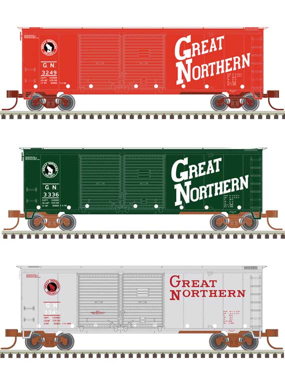 Atlas N 50006203 40' Double-Door Boxcar, Great Northern