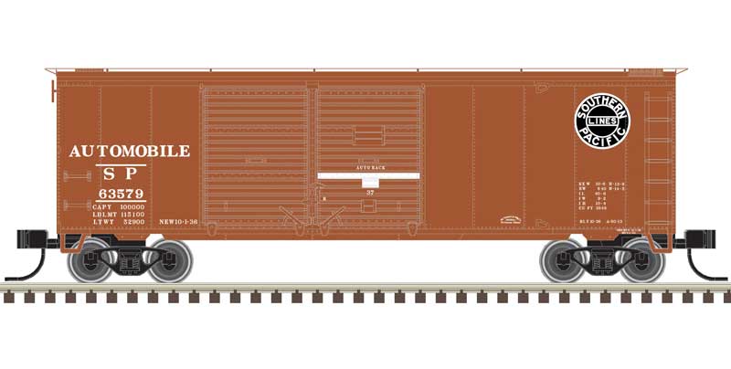 Atlas N 50006202 40' Double-Door Boxcar, Southern Pacific