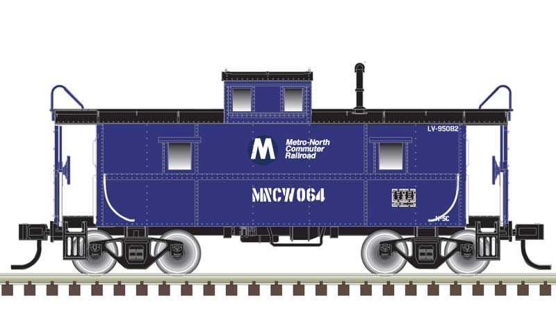 Atlas N 50006037 C&O-Style Steel Center-Cupola Caboose, Metro North 1064