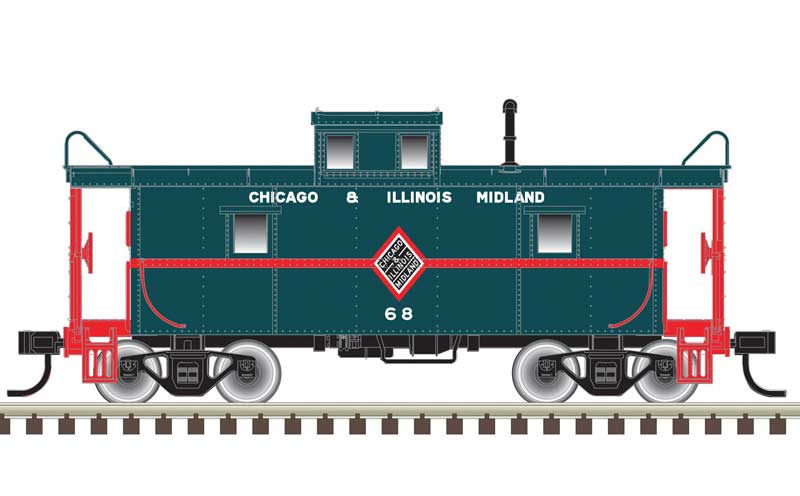 Atlas N 50006030 C&O-Style Steel Center-Cupola Caboose, Chicago & Illinois Midland 68