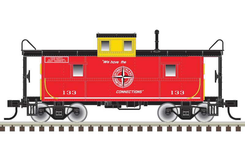 Atlas N 50006033 C&O-Style Steel Center-Cupola Caboose, Detroit, Toledo & Ironton 133